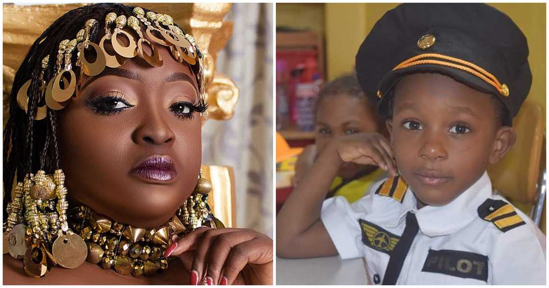Roselyn Ngissah Shows Off Adorable "Son" For The First Time, Photo Excites Kafui Danku and Netizens Roselyn Ngissah Shows Off Adorable "Son" For The First Time, Photo Excites Kafui Danku and Netizens
