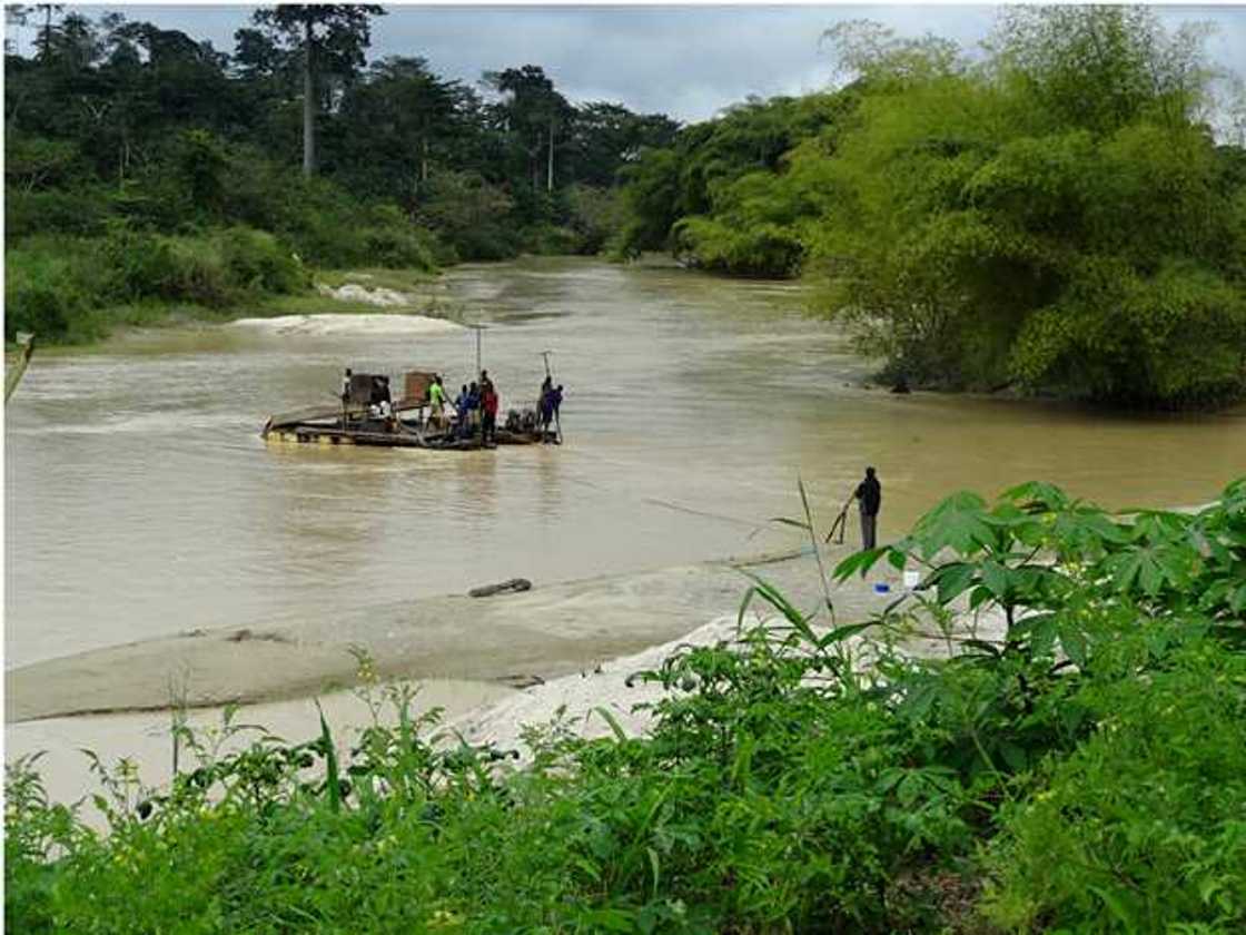 big rivers in Ghana