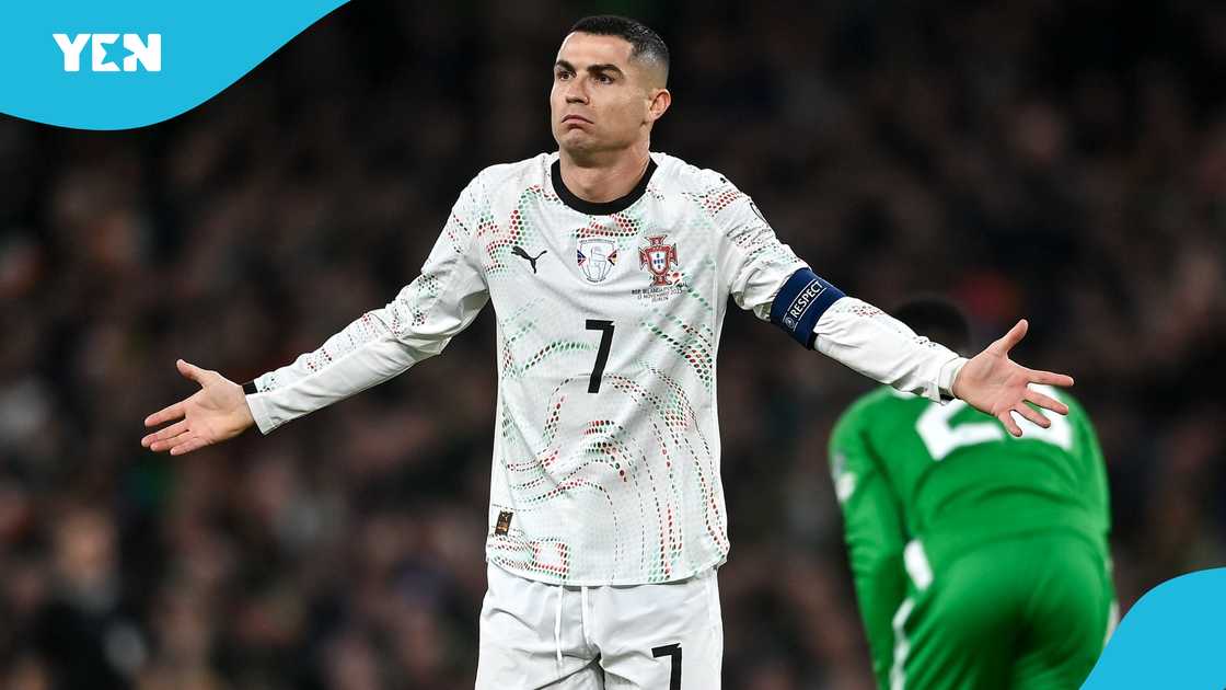 Cristiano Ronaldo, Ronaldo suffers red card, Ronaldo receives red card, Ronaldo gets red card against Ireland, Ronaldo to miss World Cup opener, Portugal, 2026 FIFA World Cup. Cristiano Ronaldo, Ronaldo suffers red card, Ronaldo receives red card, Ronaldo gets red card against Ireland, Ronaldo to miss World Cup opener, Portugal, 2026 FIFA World Cup.