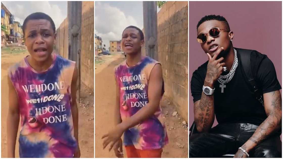 Young Man Sings Cover of Wizkid's Song, Wows People with his Sweet 'Angelic' Voice in Viral Video Young Man Sings Cover of Wizkid's Song, Wows People with his Sweet 'Angelic' Voice in Viral Video
