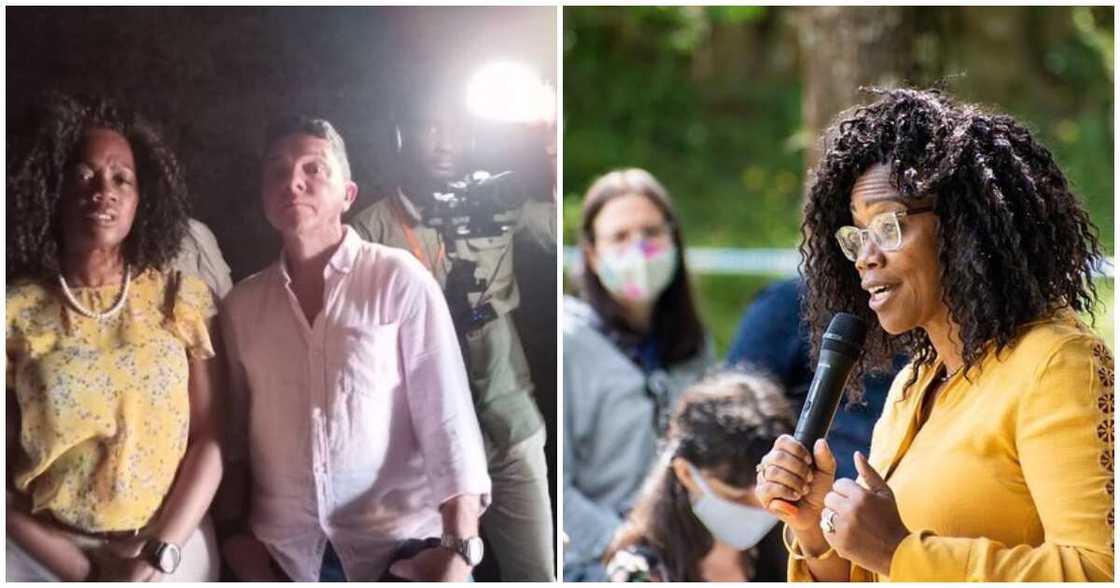 Costa Rican Vice president spotted at the Elmina castle on her 5 day stay in Ghana Costa Rican Vice president spotted at the Elmina castle on her 5 day stay in Ghana