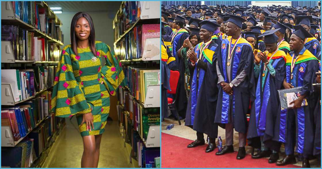 Photo of Dr Sabater Makafui Kede and UCC graduates Photo of Dr Sabater Makafui Kede and UCC graduates