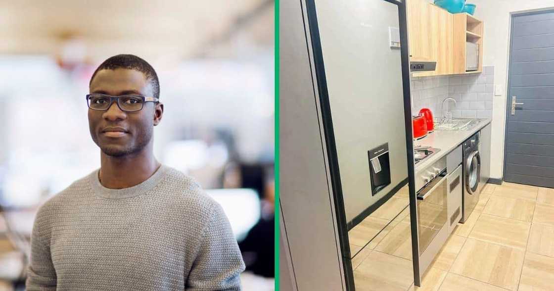 A man showed of his house on Facebook. A man showed of his house on Facebook.