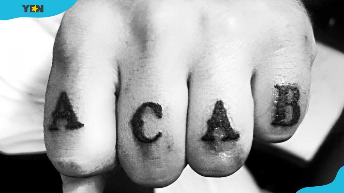 ACAB British prison tattoo ACAB British prison tattoo