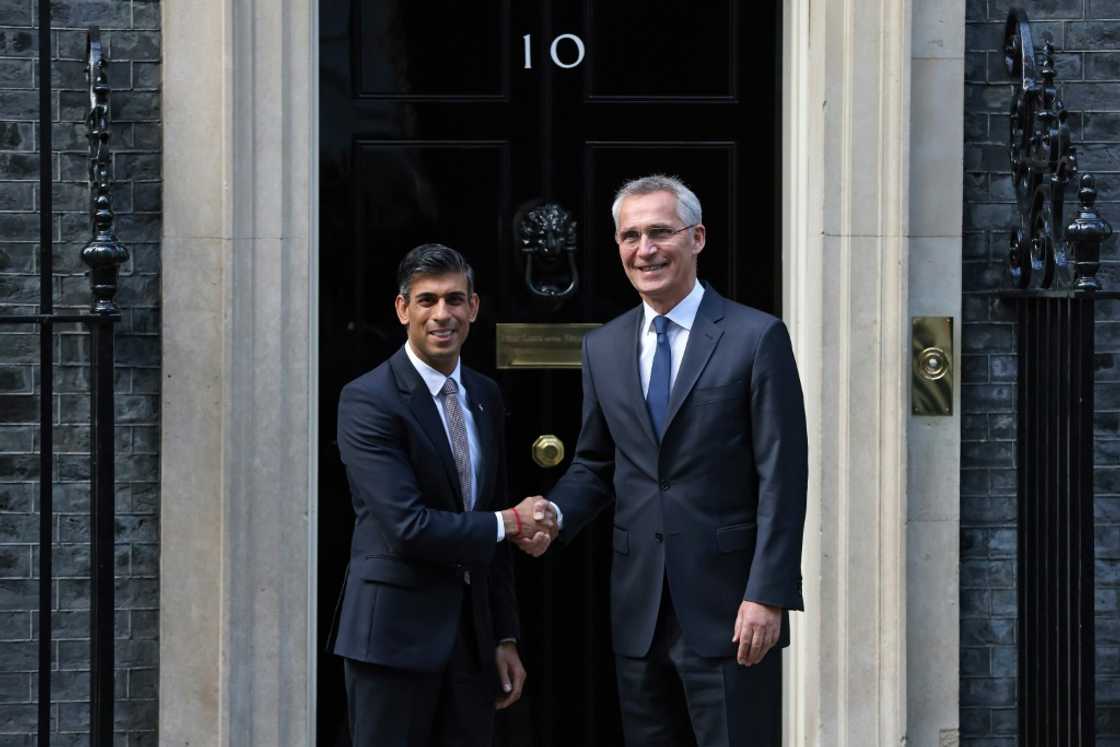NATO chief Jens Stoltenberg is the first foreign leader to visit UK Prime Minister Rishi Sunak at 10 Downing Street NATO chief Jens Stoltenberg is the first foreign leader to visit UK Prime Minister Rishi Sunak at 10 Downing Street
