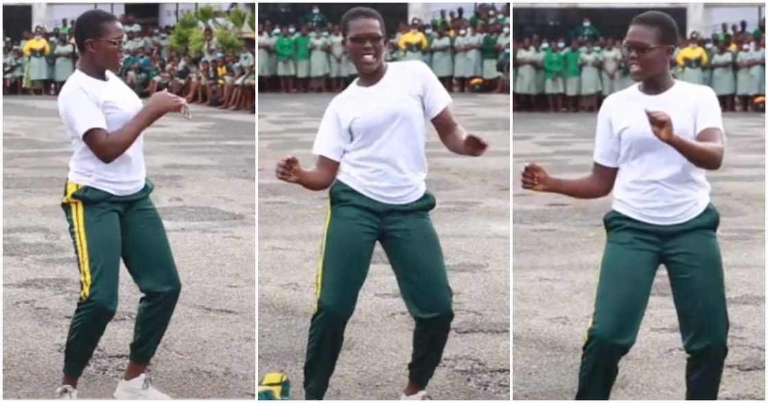 Photos of Aburi Girls' solo dancer. Photos of Aburi Girls' solo dancer.