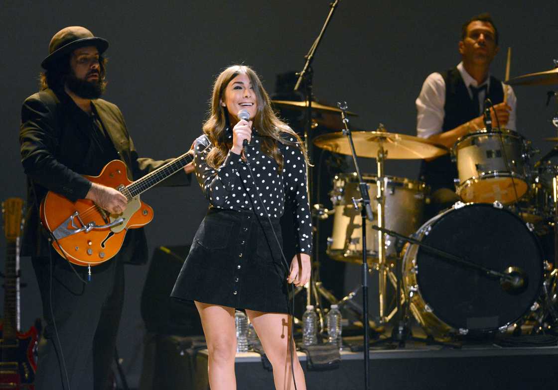 Jade Castrinos performs onstage at The Orpheum Theatre Jade Castrinos performs onstage at The Orpheum Theatre