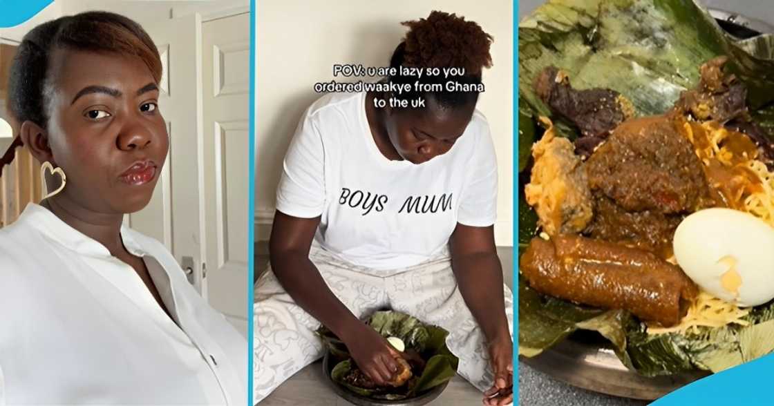 Ghanaian lady, waakye, Ghana, UK, popular food