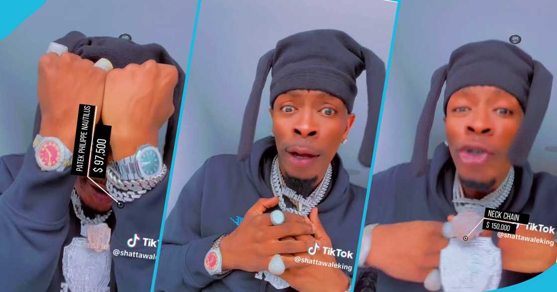 Shatta Wale flaunts his diamonds Shatta Wale flaunts his diamonds