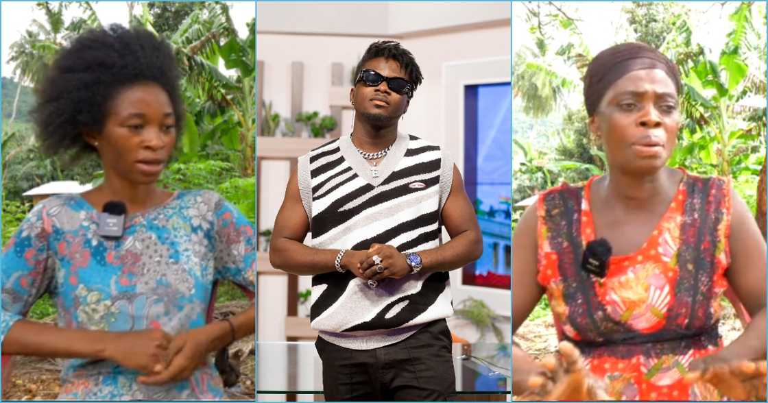 Photo of Kuami Eugene and two Ghanaian woman Photo of Kuami Eugene and two Ghanaian woman
