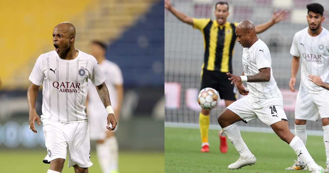 Ghana captain Andre Ayew nets first league goal for Al Sadd; video drops