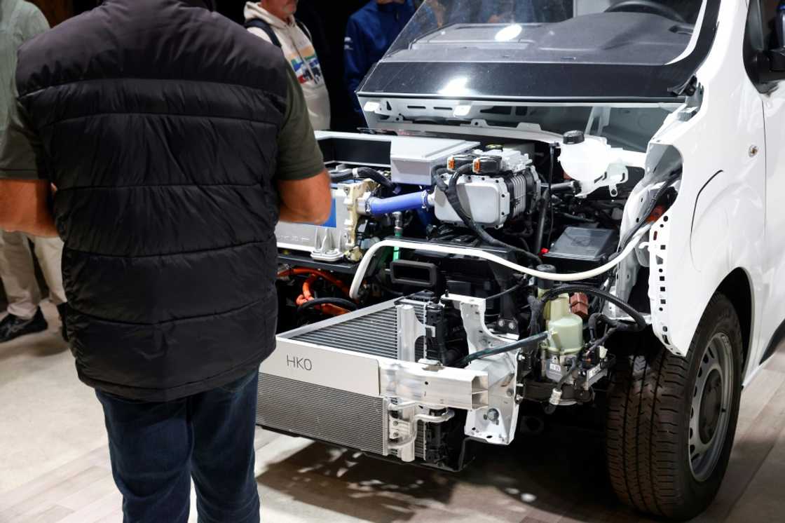 Stellantis showed off its hydrogen fuel cell commercial vans at the Paris Motor Show last year Stellantis showed off its hydrogen fuel cell commercial vans at the Paris Motor Show last year