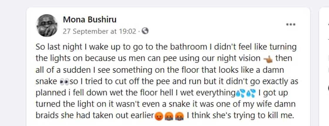 Poor Man Scared Awake by Wife’s Braid During Midnight Loo Trip, Thinks It’s a Snake Poor Man Scared Awake by Wife’s Braid During Midnight Loo Trip, Thinks It’s a Snake