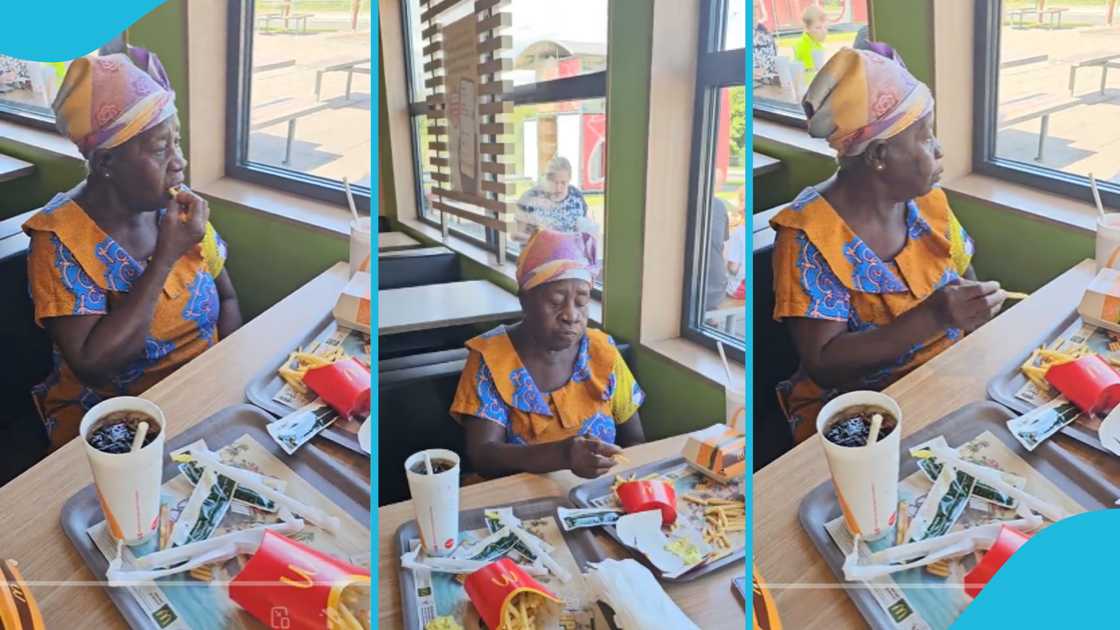 Ghanaian grandmother, overseas, Ghanaians, McDonalds, Big Mc, French fries, travel