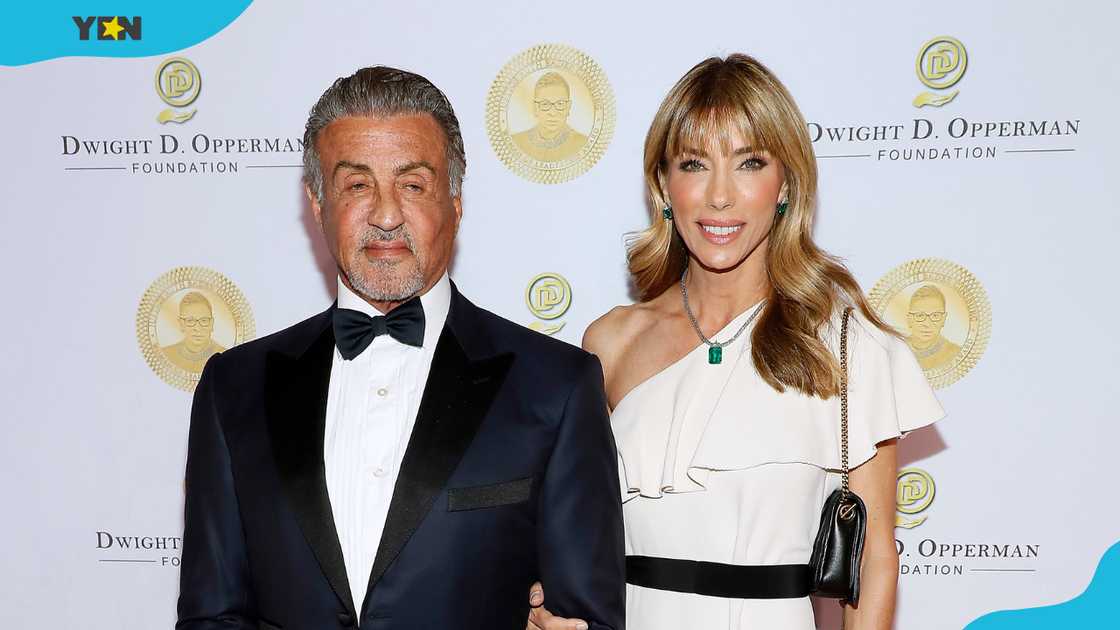 Sylvester Stallone and Jennifer Flavin Stallone at the Library of Congress in Washington, DC. Sylvester Stallone and Jennifer Flavin Stallone at the Library of Congress in Washington, DC.