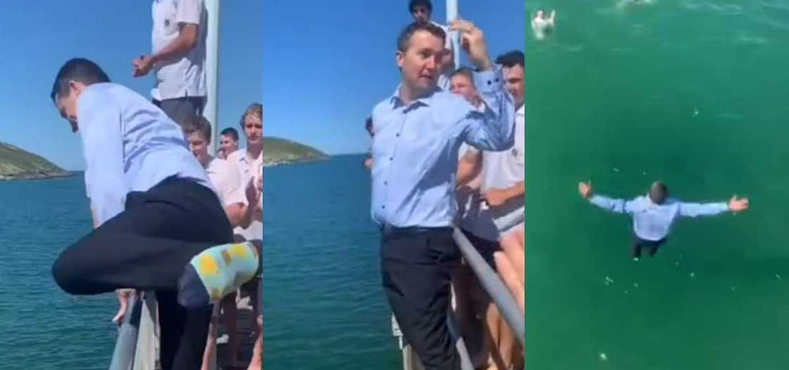 A video has captured a nice teacher playing around with his students. A video has captured a nice teacher playing around with his students.