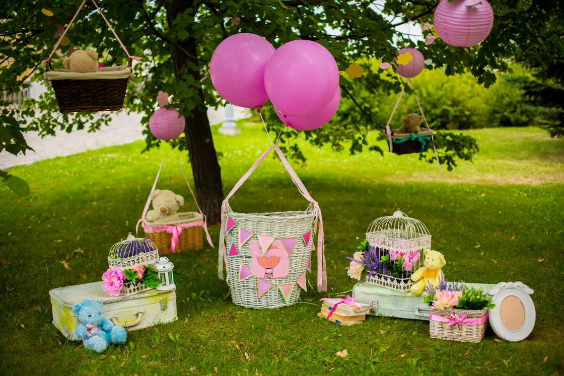 Hot air balloon set up Hot air balloon set up