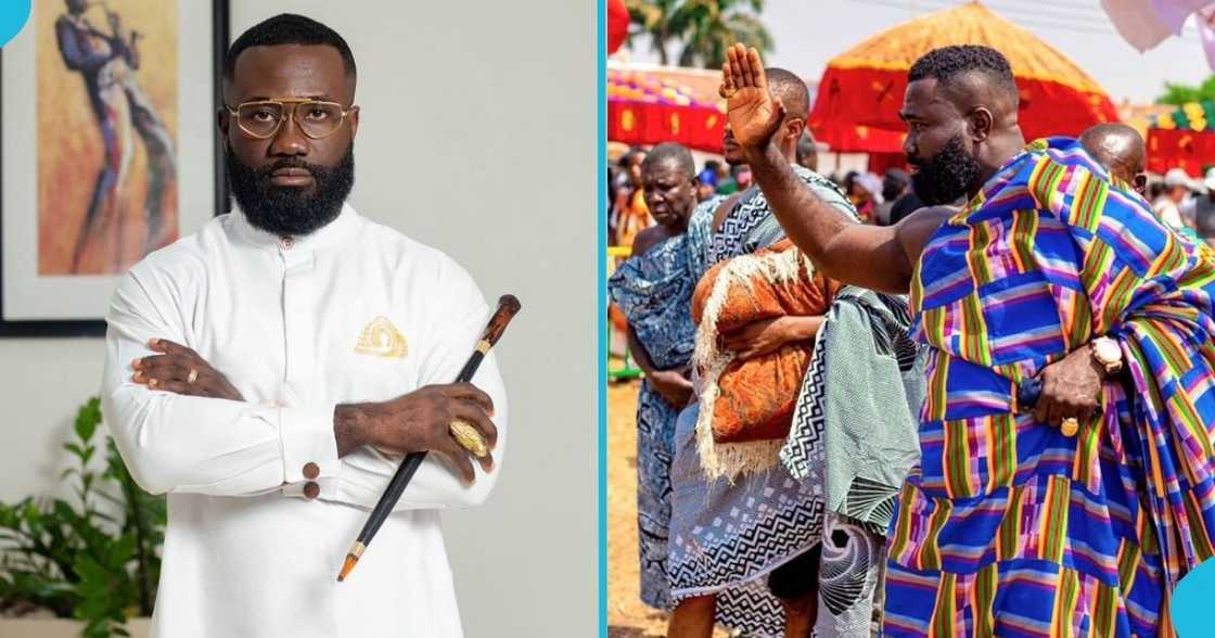 Okatakyire Afrifa-Mensah, Ghanaian media personality, the National Chief Imam, Sheikh Osman Nuhu Sharubutu, official residence. Okatakyire Afrifa-Mensah, Ghanaian media personality, the National Chief Imam, Sheikh Osman Nuhu Sharubutu, official residence.