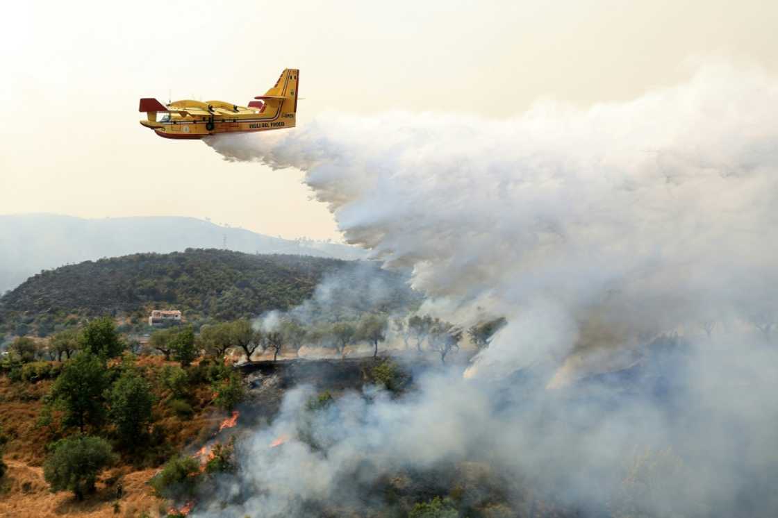 Canadair CL-415 planes, the workhorse of international aerial efforts to fight blazes, are making a comeback, like the one seen here over a 2025 wildfire in Albania Canadair CL-415 planes, the workhorse of international aerial efforts to fight blazes, are making a comeback, like the one seen here over a 2025 wildfire in Albania