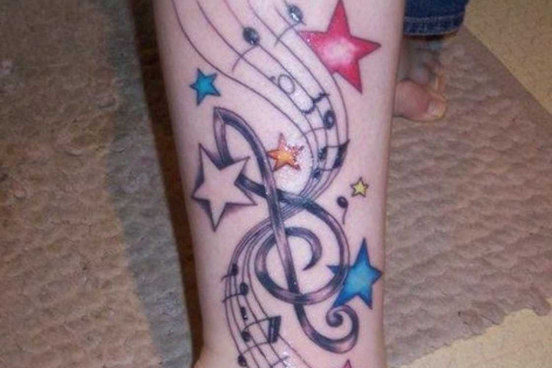 music tattoo