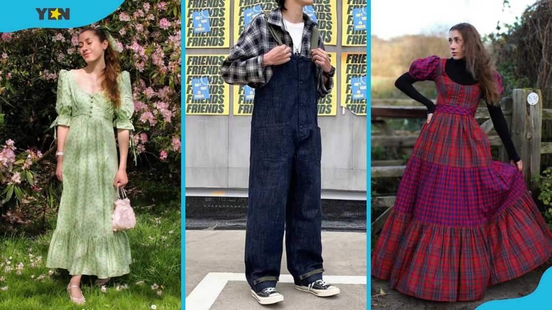 Ladies showcasing different cottagecore outfit ideas