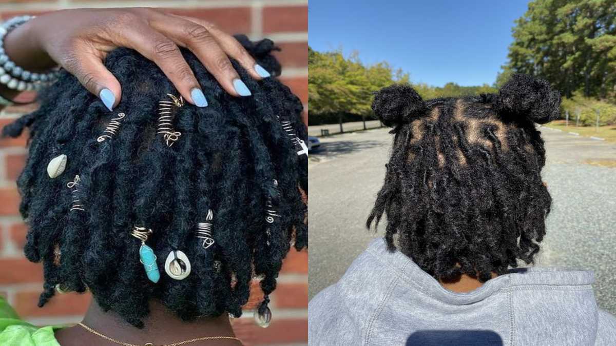 25 Easy short loc styles for females with short hair (pictures) - YEN.COM.GH