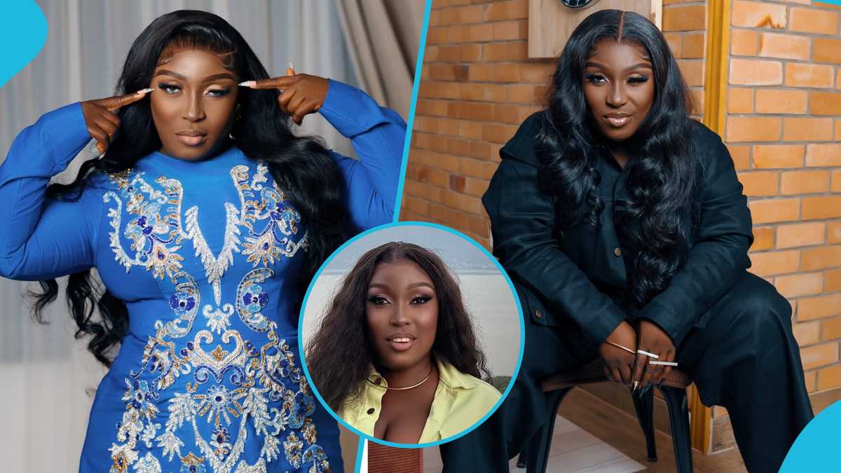Ghanaian rapper Eno Barony looks spectacular in a stylish crop top and elegant shorts as she relocates abroad