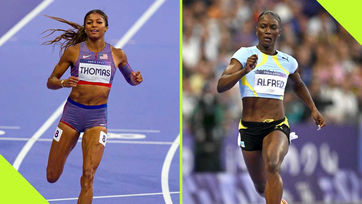 Paris Olympics Gabby Thomas Beats Julien Alfred to Win Women’s 200m