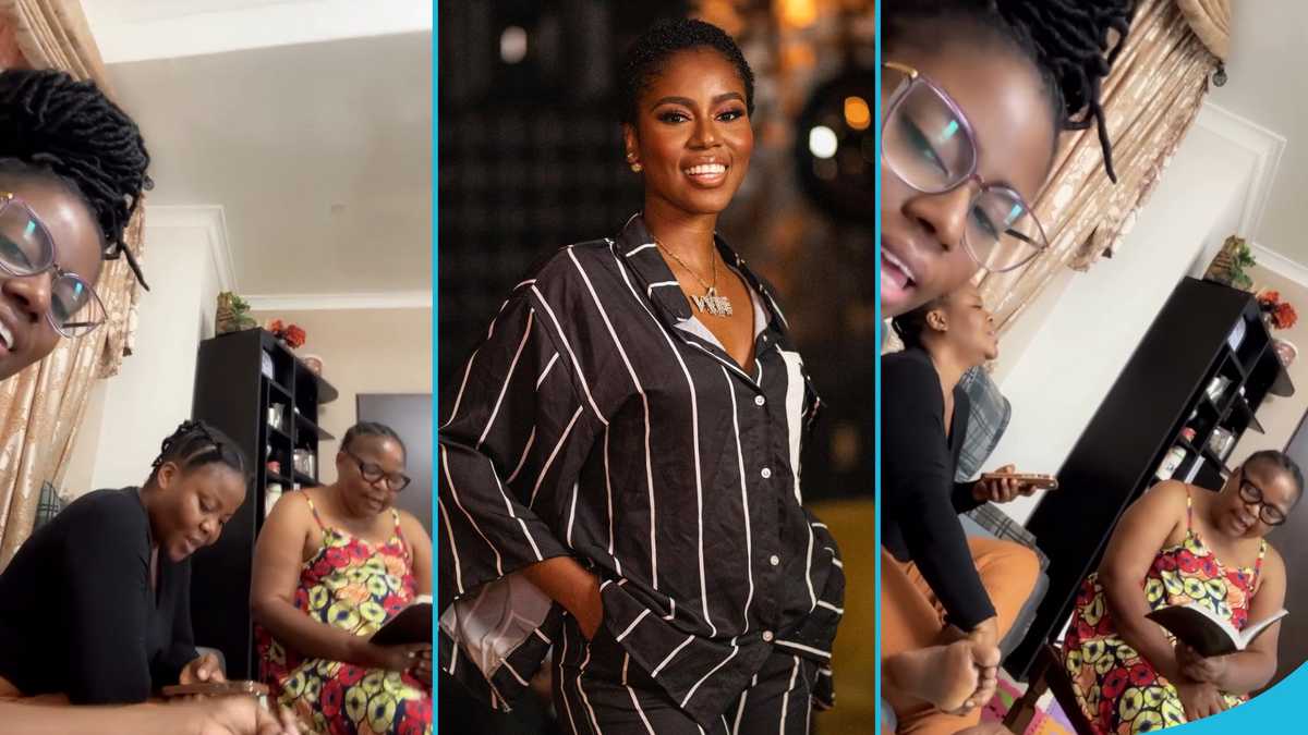 MzVee and Her Family Sing Gospel Songs in Ewe During Prayers, Video Melts Hearts