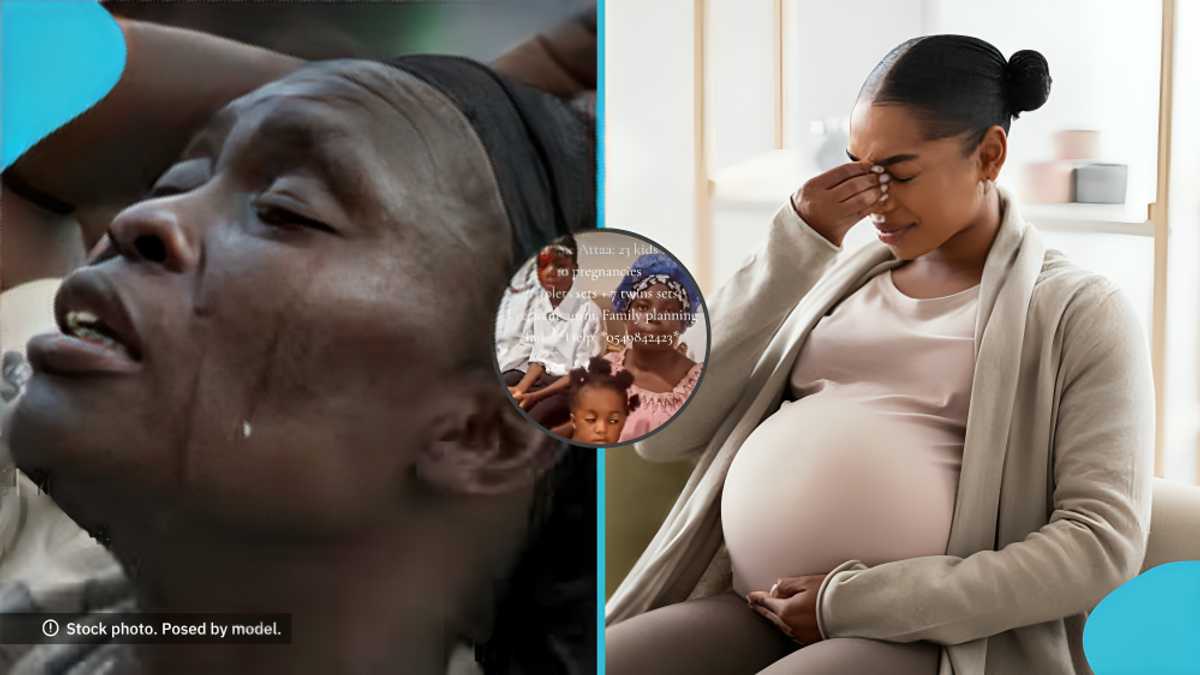 “Cost has become overwhelming”: Pregnant Ghanaian woman with 23 children cries out for support