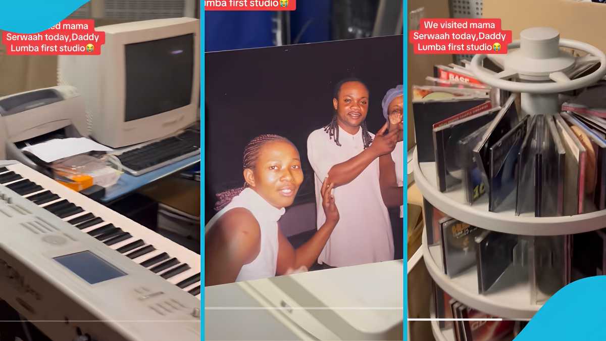 Daddy Lumba: Late musician’s fans visit Akosua Serwaa in Germany, tour his first recording studio