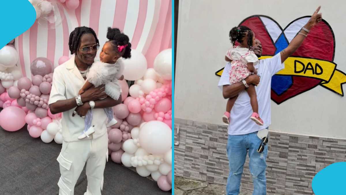 Queen Money: Shatta Wale shares a sweet moment with his daughter at her school