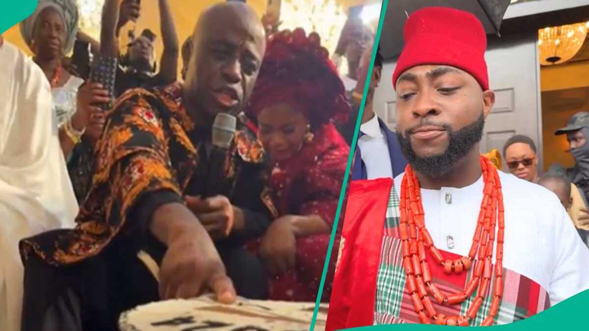 Davido’s Father-in-Law Prays For Him As He Weds Chioma, Sweet Video ...