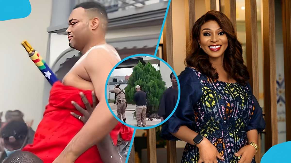 Footage emerges of how Akofena guards responded to Adwoa Safo at Kristo Asafo residence