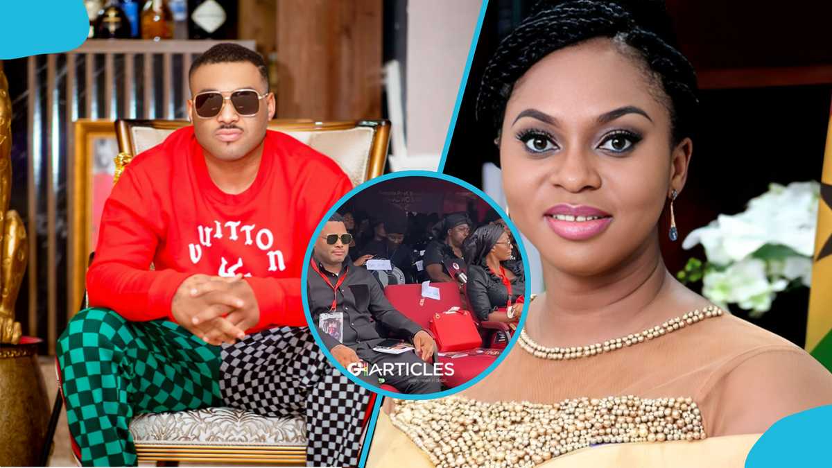 Kwadwo Safo Jnr appears at father’s 40-day observance amid Adwoa Safo drama, video