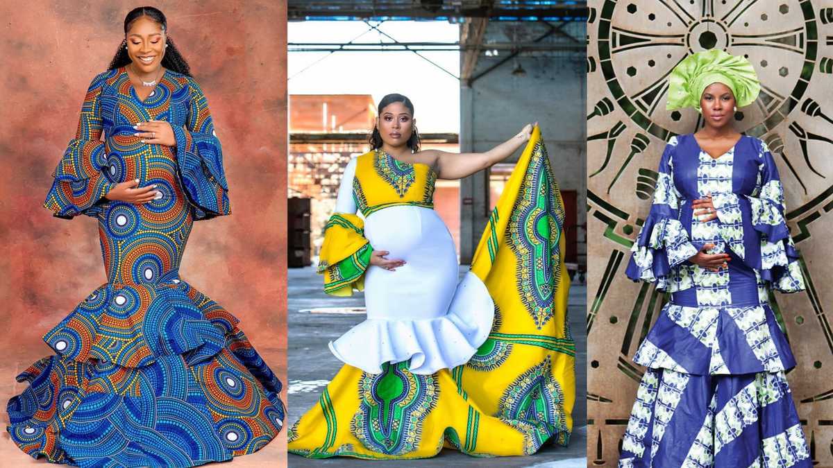 35 latest maternity gown styles trending in Africa in 2024 - YEN.COM.GH