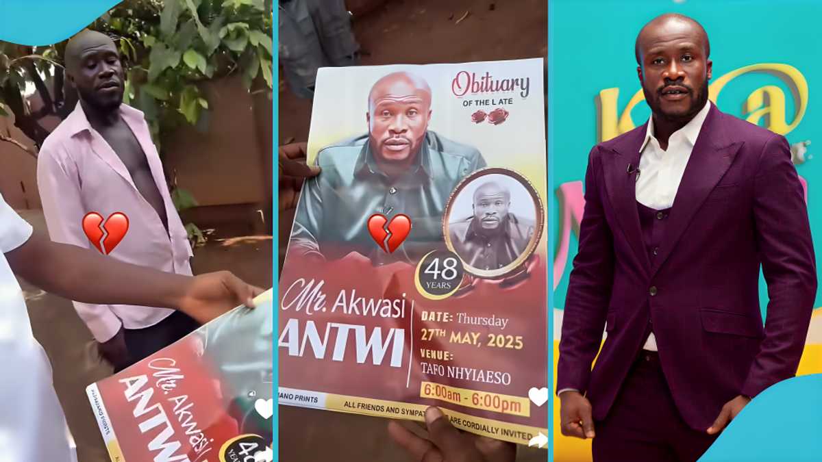 Dr Likee: Kumawood actor goes viral after printing his own obituary posters for a movie project