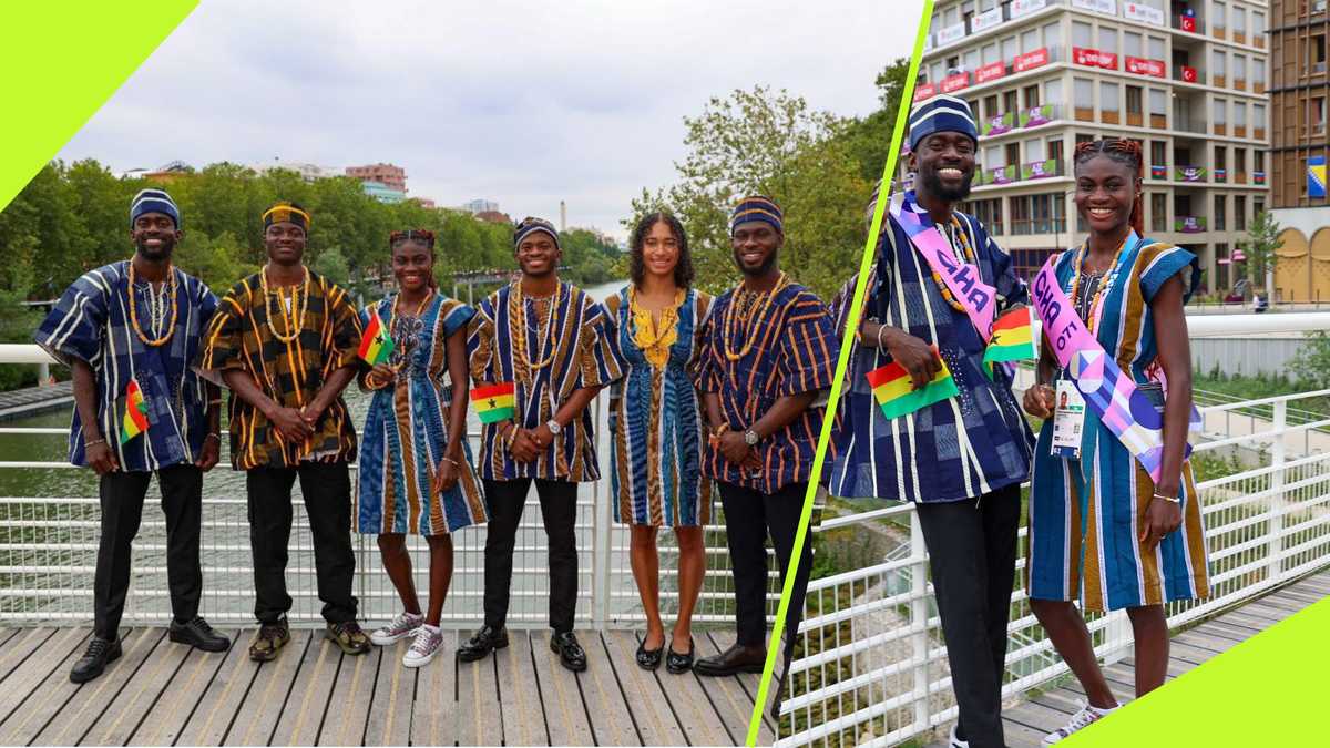 Ghana steals show at Olympic Games opening ceremony after dazzling in traditional smock