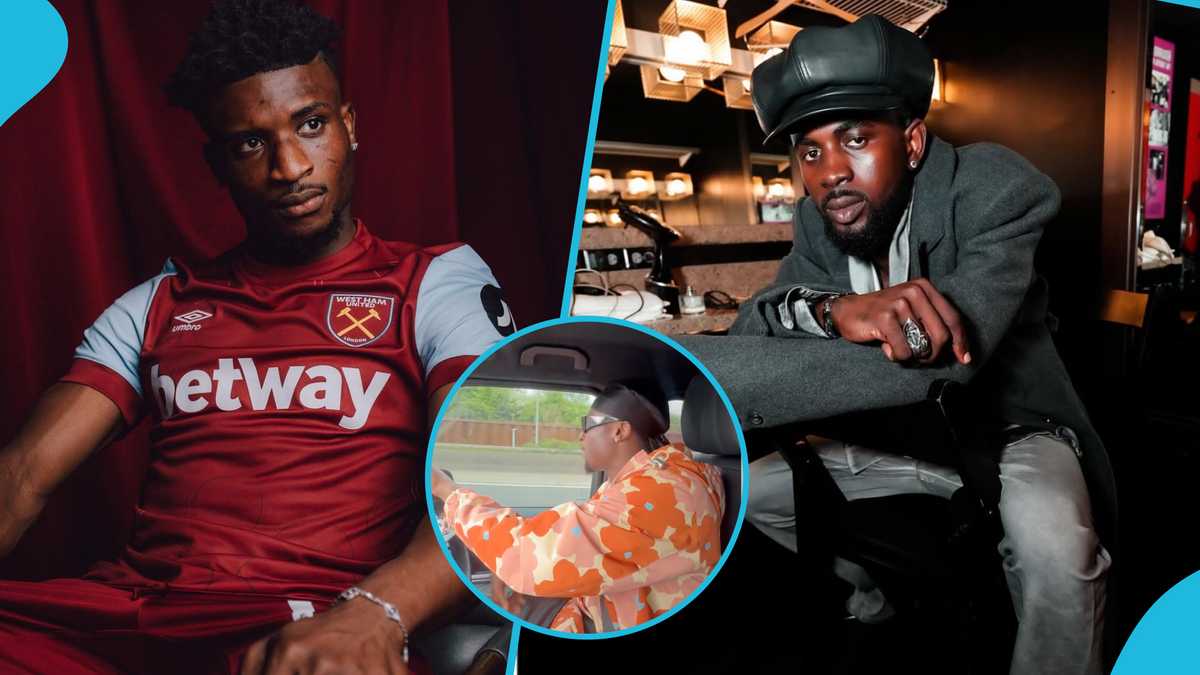 West Ham United's Kudus Mohammed grooves to Black Sherif’s Where Dem Boyz while driving his expensive car