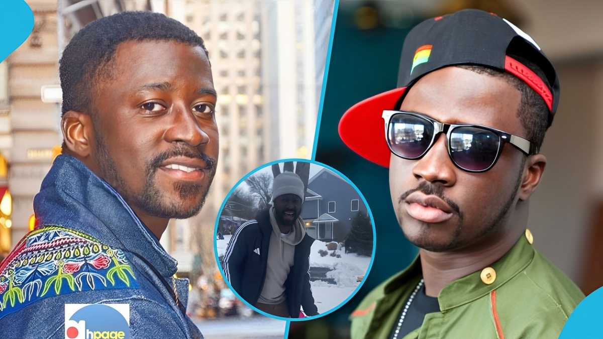 Asem: Rapper Looks Unrecognisable As He Plays With Kids In The Snow In ...