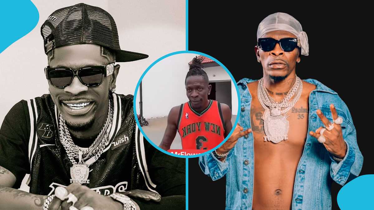 Shatta Wale Flaunts Lavish Lifestyle As He Plays Basketball And Swims in His New Mansion