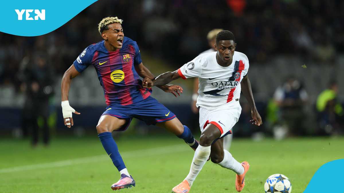 Lamine Yamal Outshone by PSG’s Nuno Mendes Again as Barcelona Lose in ...