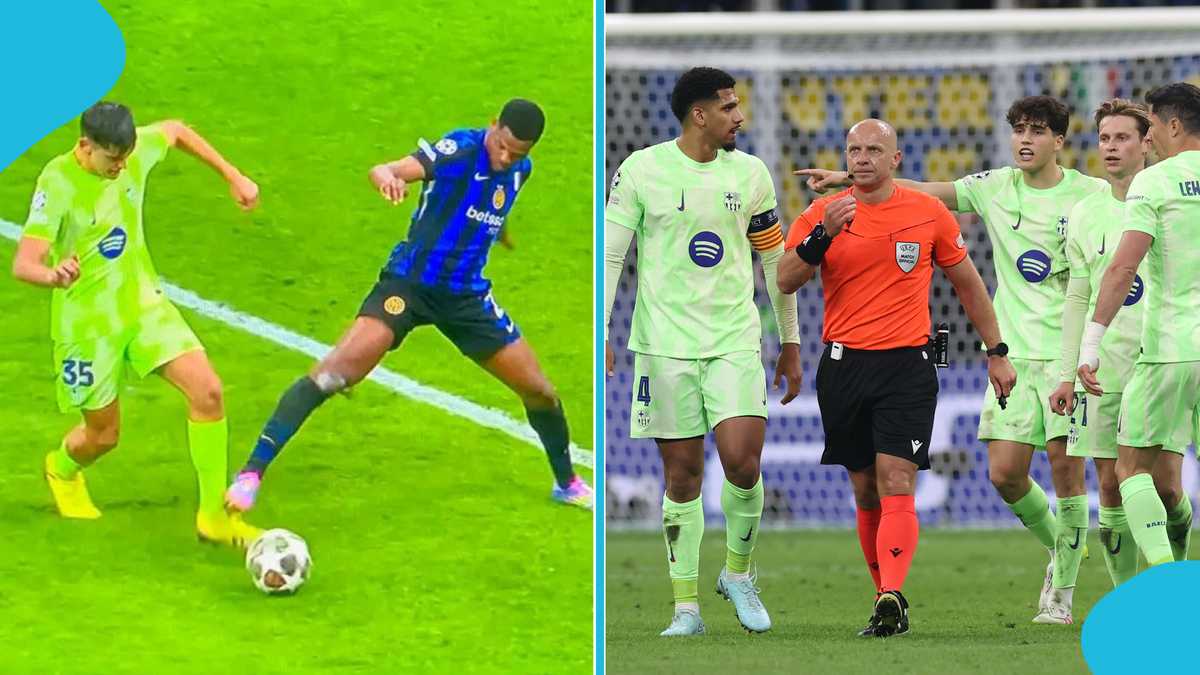 Controversy as Barcelona Fans Say Ref Missed Foul Before Inter Milan’s Goal