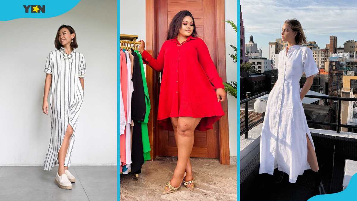 20 stylish shirt gown style ideas to elevate your wardrobe YEN.COM.GH