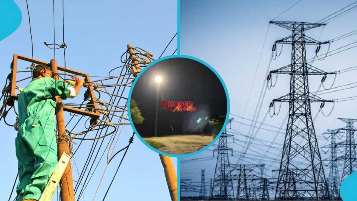 Kpordui residents celebrate as the community is connected to electricity for the first time