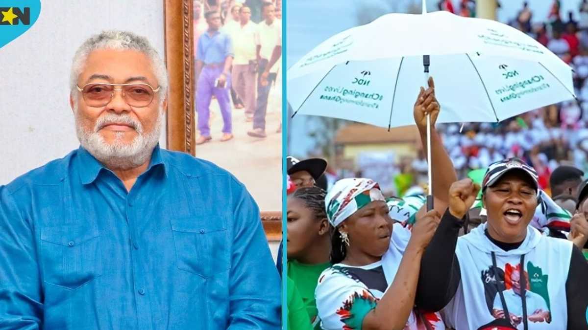Late President Rawlings immortalised as NDC renames national headquarters