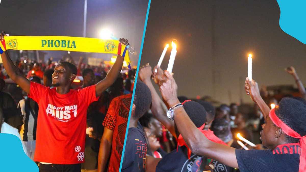 Hearts of Oak fans unite with Kotoko supporters to pay respect to the late Nana Pooley