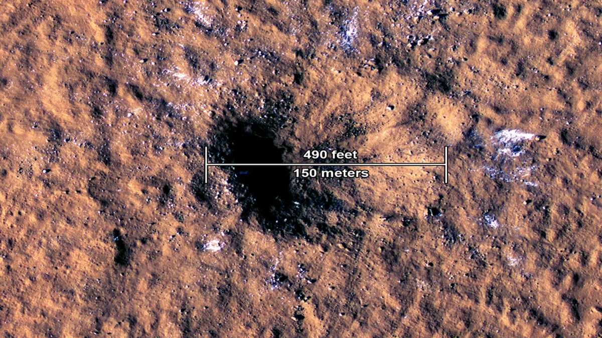Mars Meteor Hit Meteorite that smashed into Mars shook planet, NASA says - YEN.COM.GH