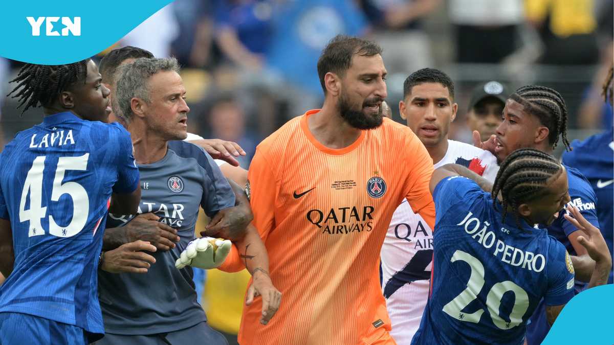 Luis Enrique Appears to Hit Joao Pedro in Fiery Club World Cup Final Loss