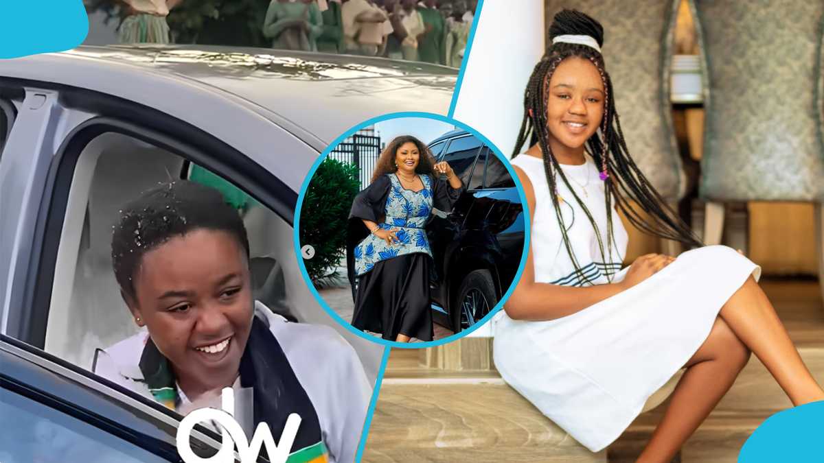 Nikita McBrown: Nana Ama McBrown's daughter receives new car after graduating from SHS
